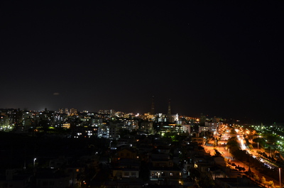 宜野湾バイパスの夜景